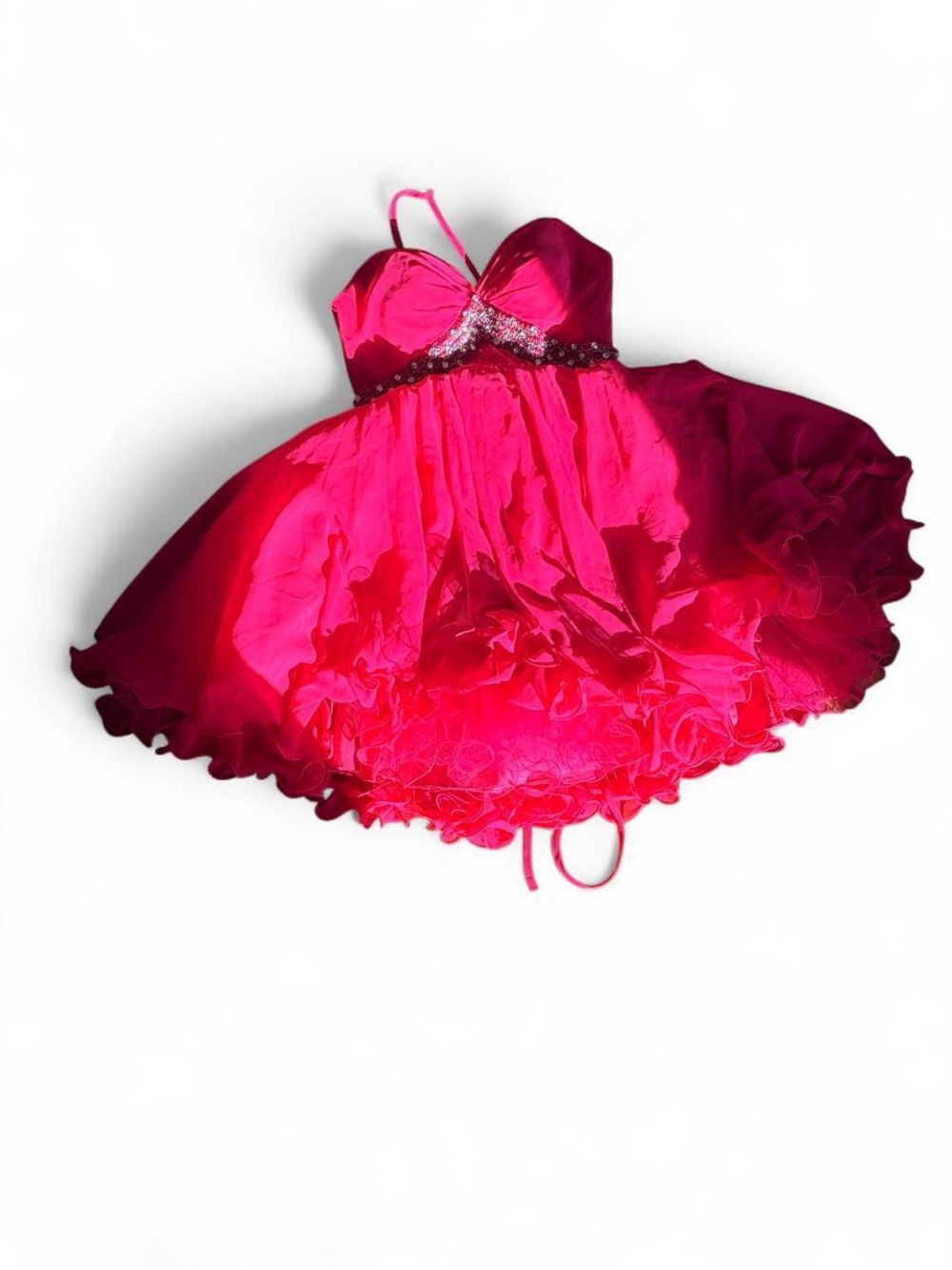 Night Moves Hot Pink Tulle Party Dance Dress